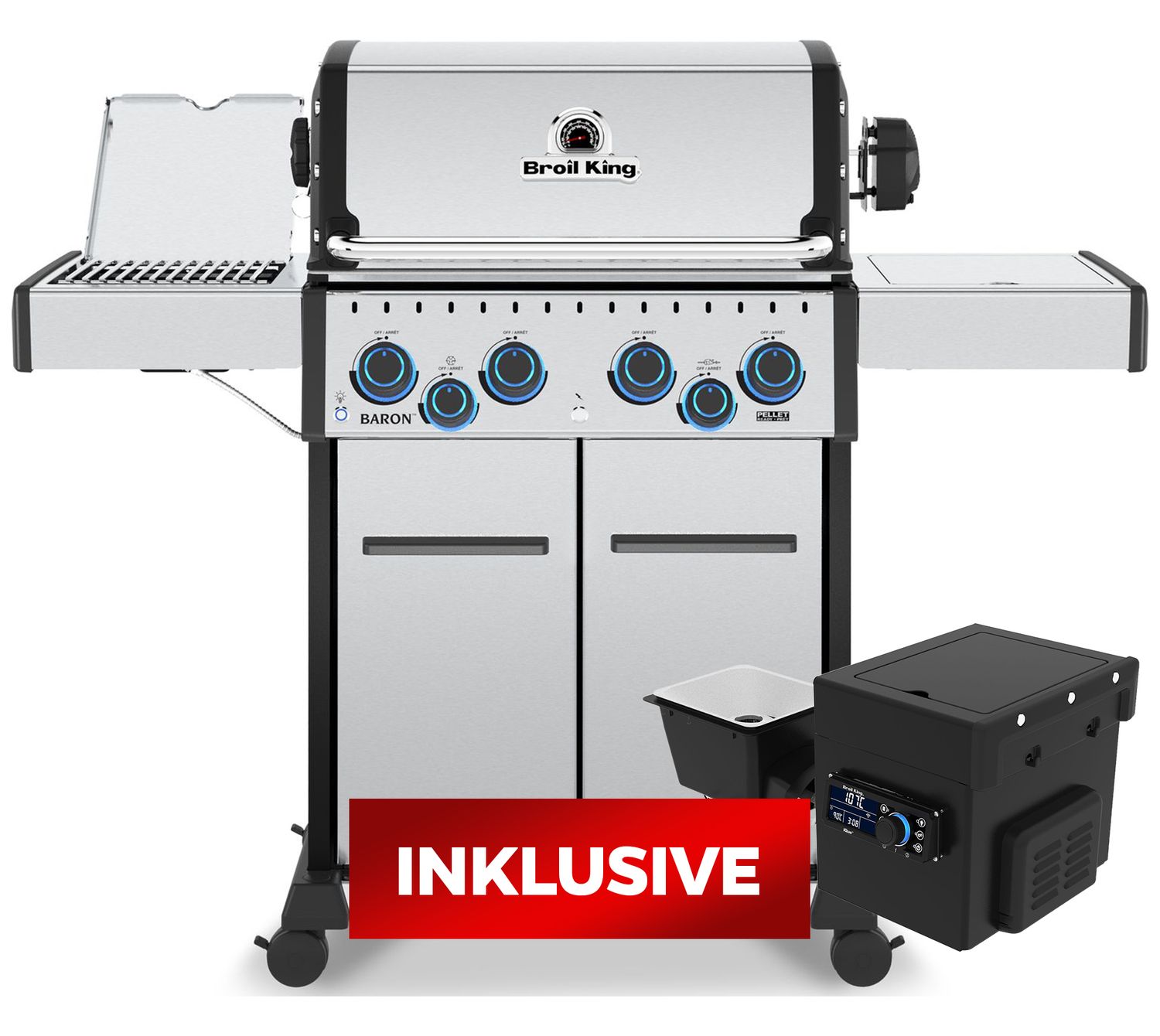Broil-King-Gasgrill-Baron-S-490-IRX-677382-IR-Brenner-Pelletgrill-0-1781871755.jpg Broil King Baron S 490 IRX Gasgrill / Pelletgrill - mit Pelletmodul 400 – Bild 1