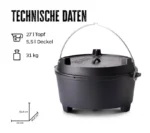 Dutch Oven DO28 - 28 Liter - BQQ Edition – Bild 3