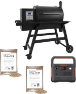 Moesta Pelletgrill Sheriff 2.0 + tragbare Powerstation Jackery Explorer 1000 / schwarz – Bild 2